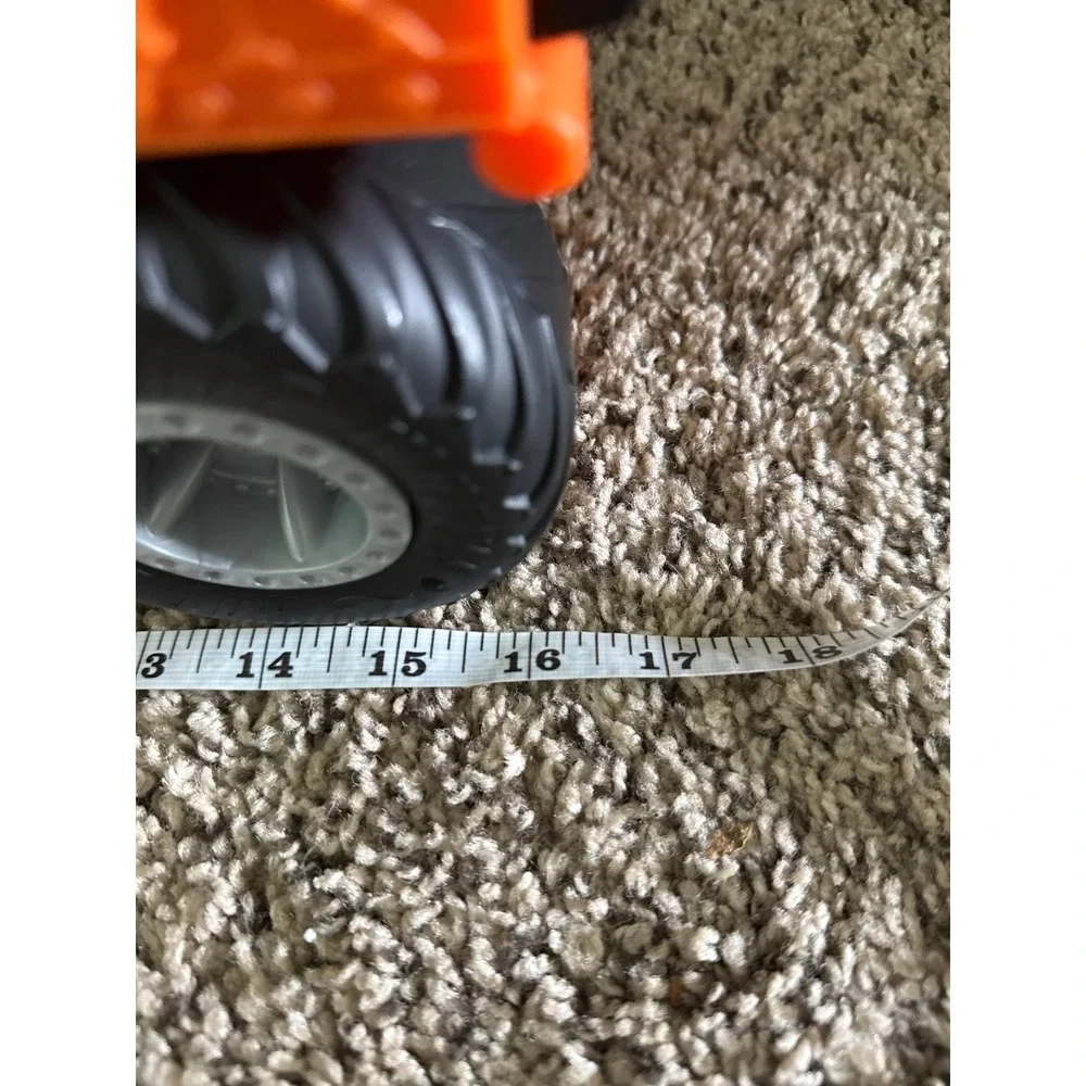 Hot Wheels BoneShaker 12 Monster Truck Hauler Toy Orange Black